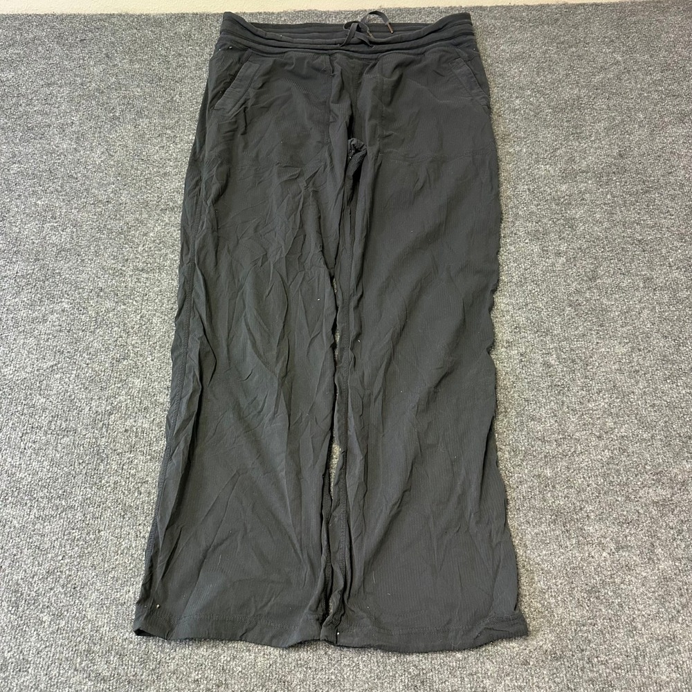 Lululemon Pants Womens Size 10 Black Dance Studio Relaxed Fit Drawstring Stains
